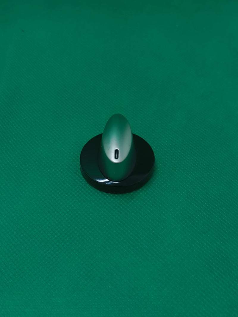 Manopola nero/cromo diametro 34 mm
