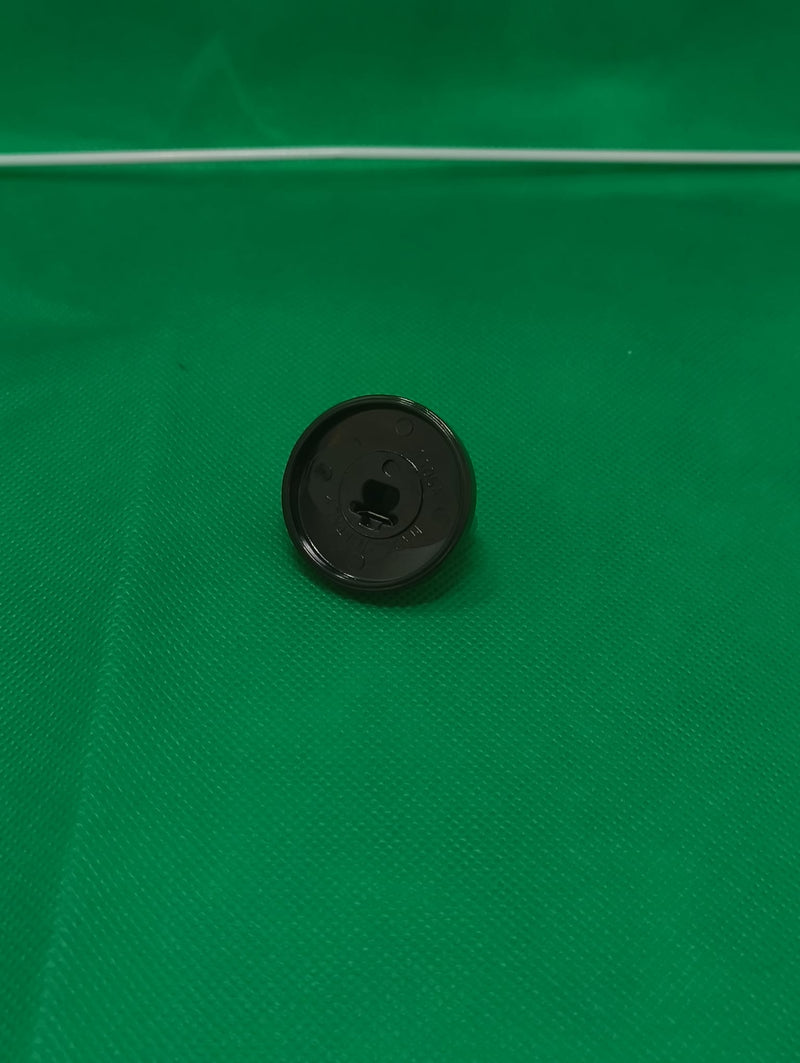 Manopola nero/cromo diametro 34 mm