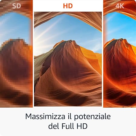 Amazon Fire TV Stick HD 8Gb TV gratuita e in diretta, telecomando vocale Alexa, alimentazione tramite TV, configurazione semplice, trova serie TV più velocemente con Alexa+