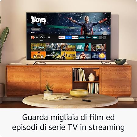 Amazon Fire TV Stick HD 8Gb TV gratuita e in diretta, telecomando vocale Alexa, alimentazione tramite TV, configurazione semplice, trova serie TV più velocemente con Alexa+
