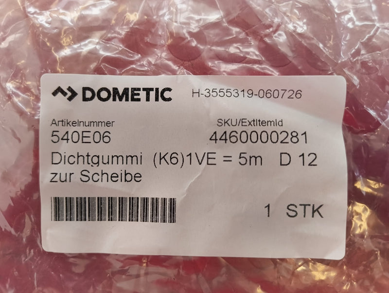 GUARNIZIONE PER FINESTRE SEITZ DOMETIC CONFEZIONE DA 5 METRI