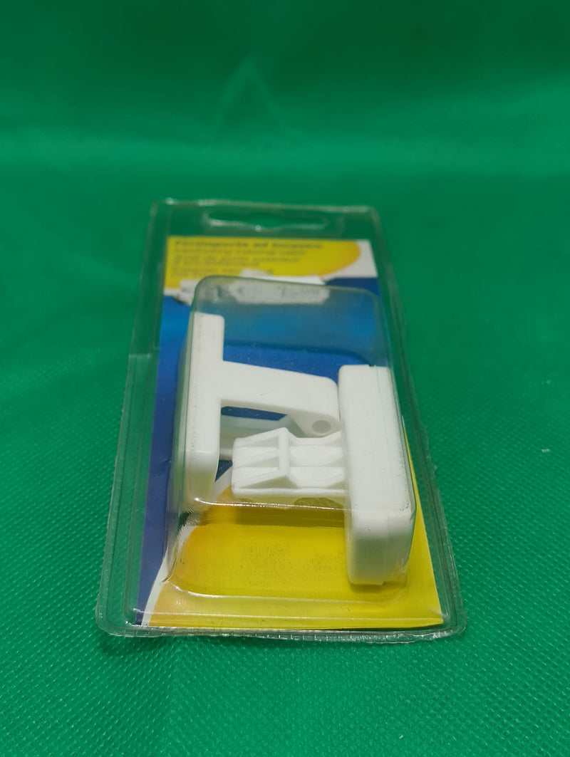 Fermoporta ad incastro esterno, bianco blister