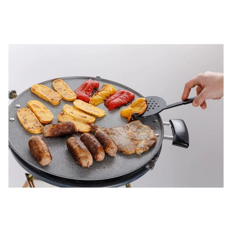 Grill 220 BBQ Barbecue a Gas GPL con Piastra da 42 Cm di Diametro