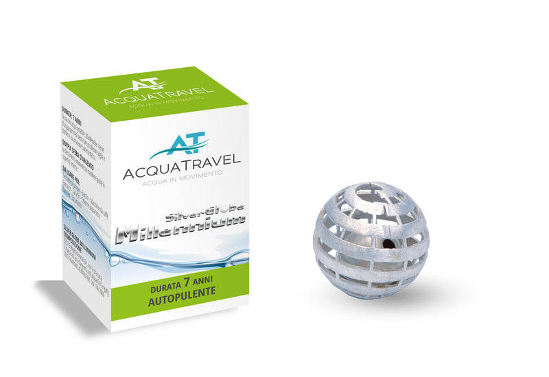 Sfera d'argento Silver Globe Millenium - ACQUATRAVEL