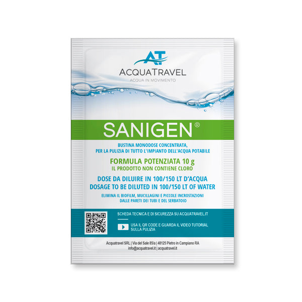 Bustine sanificanti SANIGEN - ACQUATRAVEL